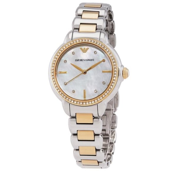 FX02995B NWT Emporio Armani Fashion Ladies Quartz Steel Authentic Watch - Picture 1 of 3